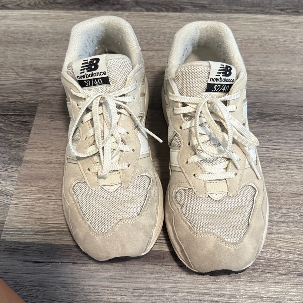 New Balance Cream Athletic Shoes